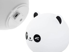 Verk 24079 Nočná RGB lampička dotyková panda USB 1200mAh s diaľkovým ovládaním