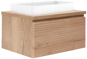Kúpeľňová skrinka s umývadlom a krycou doskou Naturel Savona 98x43x44,8 cm dub halifax mat SAVONA100DHDU, 1 ks