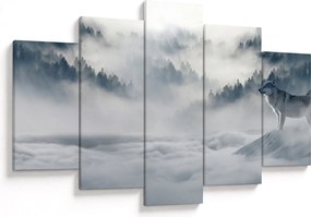 Obraz vlkov (150x105 cm)