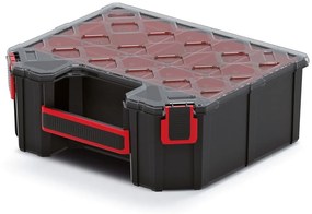 Kufríkový organizér 28,4 × 24,3 × 10,5 cm II, krabičky, čierna
