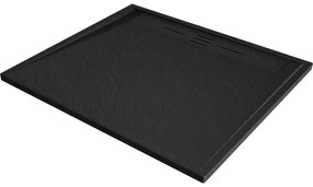 Mexen Amon, SMC obdĺžniková sprchová vanička 100 x 90 cm, čierna, 4F709010