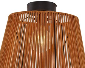 Japandi vonkajšie stropné svietidlo s oranžovým lanom IP54 - Jayla