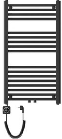Mexen Mars, elektrické vykurovacie teleso 900 x 500 mm, 400 W, čierna, W110-0900-500-6400-70