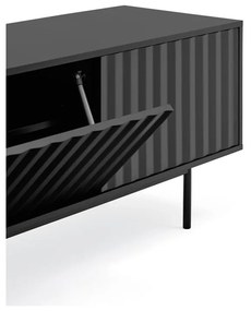Čierny TV stolík 180x52 cm Sierra – Teulat