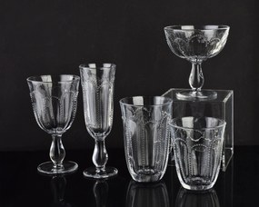 Súprava 4 ks pohárov na šampanské DAPHNE 160 ml číra