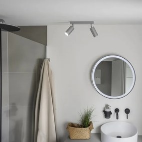 Brilagi - Kúpeľňové bodové svietidlo SELE 2xGU10/30W/230V IP44 strieborná