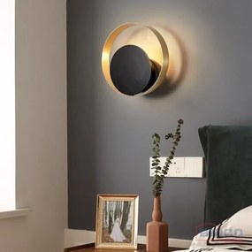Nástenná lampa APP992-W čiernozlatá