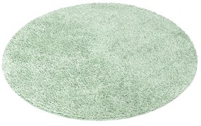 Dekorstudio Shaggy okrúhly koberec CITY 500 zelený Priemer koberca: 80cm