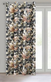 ZATEMŇOVACÍ ZÁVES NA KRÚŽKOCH BETTY 140X250 CM KVETY
