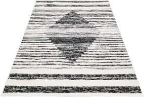 TA Koberec 3675A KRÉMOVÁ / ČIERNA GRACE Rozmer: 80x150 cm