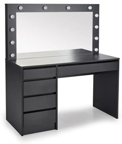 Toaletný stolík AMORIO čierny