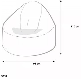 Sedací vak Viper Outdoor Folk – pohodlie s ľudovým štýlom do interiéru aj exteriéru Farba: Folk 1 - M2 modrý