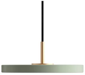 Svetlozelené LED závesné svietidlo s kovovým tienidlom ø 15 cm Asteria Micro – UMAGE