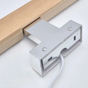 Brilagi-LED Kúpeľňové osvetlenie zrkadla WOODY MIRROR LED/8W/230V IP44 dub/chróm