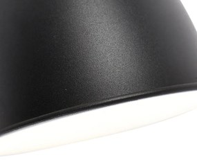 Priemyselná nástenná lampa čierna s nastaviteľným ramenom - Merle