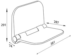 Sedadlo do sprchy Aqualine Dino – Sapho