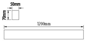 LED Žiarivkové svietidlo LINIK LED/40W/230V 4000K biela