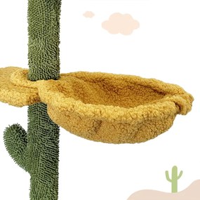 Tutumi Tutumi, škrabadlo pre mačky 40x25x240 cm Cactus P70375, zelená-žltá, HOM-03072
