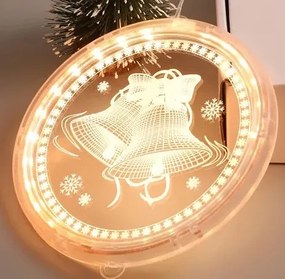 Sviatočná LED dekorácia - 311382A zvonček
