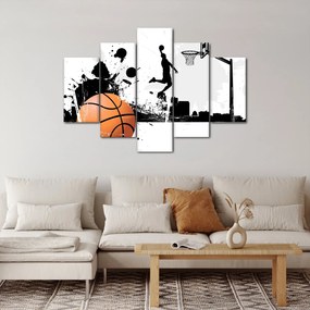 Obraz - Hráč basketbalu (150x105 cm)