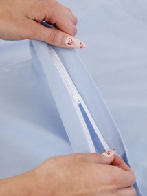 Bavlnené obliečky Renforcé do postieľky – Jasmine svetlo modrá