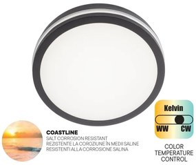 Redo 90286 - LED Vonkajšie svietidlo ISOLA LED/24W/230V 3000/4000/6500K IP54