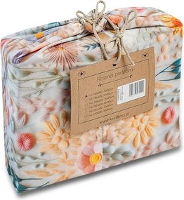 Kvalitex Bavlnené obliečky 5D 140x200 + 70x90 cm – Poľné kvety