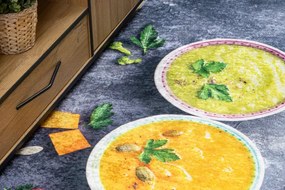 Protišmykový koberec / behúň ANDRE 33290 sivý / žltý