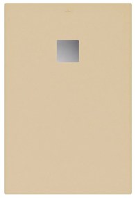 VILLEROY &amp; BOCH Planeo obdĺžniková sprchová vanička akrylátová, s technológiou RockLite, štandardný model, protišmyk (A), 1200 x 800 x 40 mm, Nature Sand, UDA1280PLA2V-4N