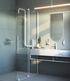 Deante Silia, zarámované závesné zrkadlo 500x1000mm, biela matná, DEA-ADI_A851