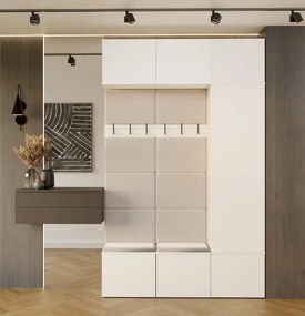 Předsíňová stěna Haga 1Sz2W 150 cm bílá