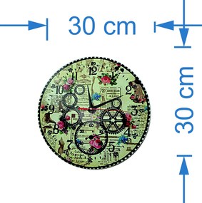 SENTOP | Hodiny na stenu z dreva,  nástenné hodiny I SENTOP HDFK001- Wall clock HEU- analógové