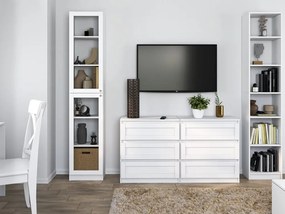 Vitrína Preposso 1 (biela). Akcia -19%. Vlastná spoľahlivá doprava až k Vám domov. 1132521