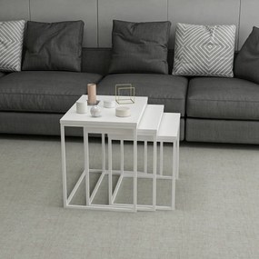 Skladací stôl Evia White, 3 ks