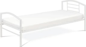 Kovová posteľ 90 cm biela BED-1900 WT