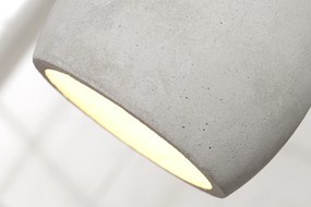 Závesná svetlá Cement sivá 3 betón