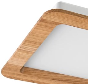 LED Podhľadové svietidlo WOODY SPOT LED/17W/230V 3000K dub 18,5x18,5 cm