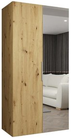 Skriňa Marbella II 100 artisan strieborný