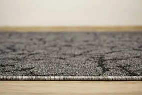 Koberec Marble 75 mramor, sivý / čierny