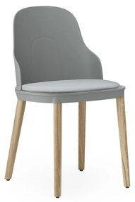 Stolička Allez Chair Canvas – sivá/dub