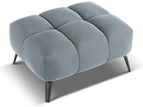 Svetlomodrá zamatová podnožka Nalu – Makamii