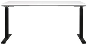Pracovný stôl s elektricky nastaviteľnou výškou s bielou doskou 80x160 cm Jet – Germania