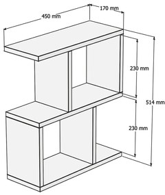 Konferenčný stolík Zet Freesia Marble