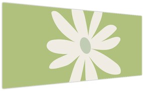 Obraz - Hippies, zelené kvety N⁰2 (120x50 cm)