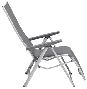 Cirrus Silver-Line relaxačné kreslo sivé