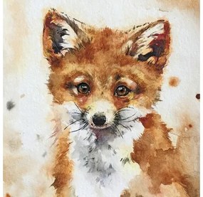 Obraz na plátne Fox 30x30 cm