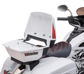 LEAN CARS Nabíjateľná trojkolesová motorka Goldwing White