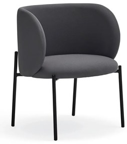 Tmavosivé kreslo Teulat Mogi