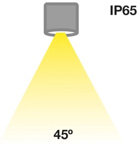 SLC MiniOne Fixed LED downlight IP65 čierna 927