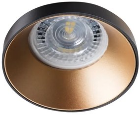 KANLUX Stropné bodové vstavané osvetlenie SIMEN DSO, 75mm, guľaté, čierno-zlaté